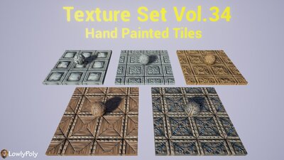 Tiles Vol.34 - Hand Painted Textures 