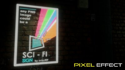 Sci-Fi Sign - PNG based Neon Sign Creator 