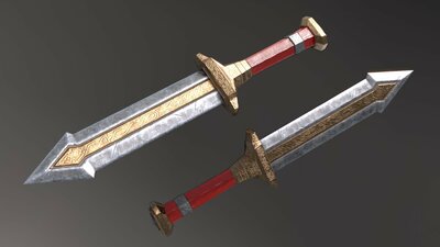 Fantasy Set Of Gnome Weapons 