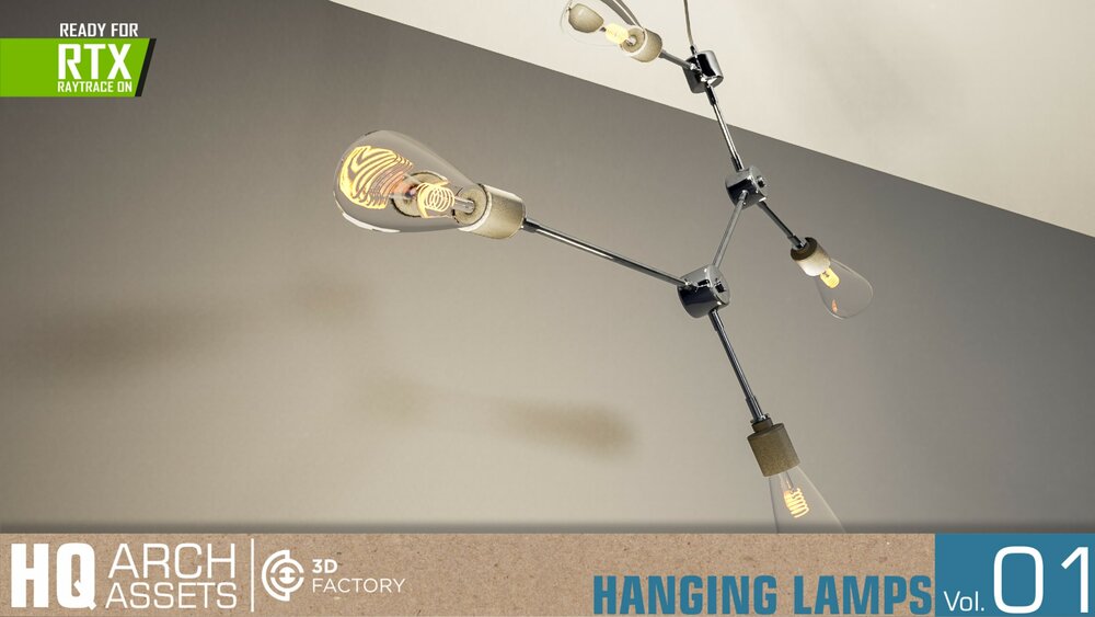 HQ Arch Assets / Hanging Lamps Vol.1 