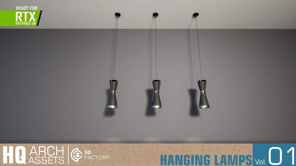 HQ Arch Assets / Hanging Lamps Vol.1 