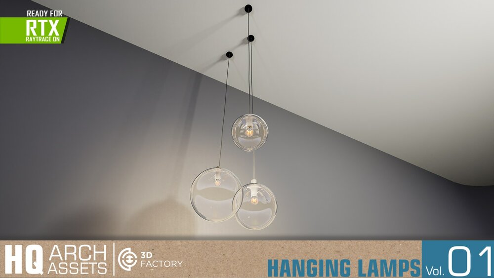 HQ Arch Assets / Hanging Lamps Vol.1 