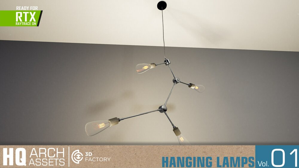 HQ Arch Assets / Hanging Lamps Vol.1 