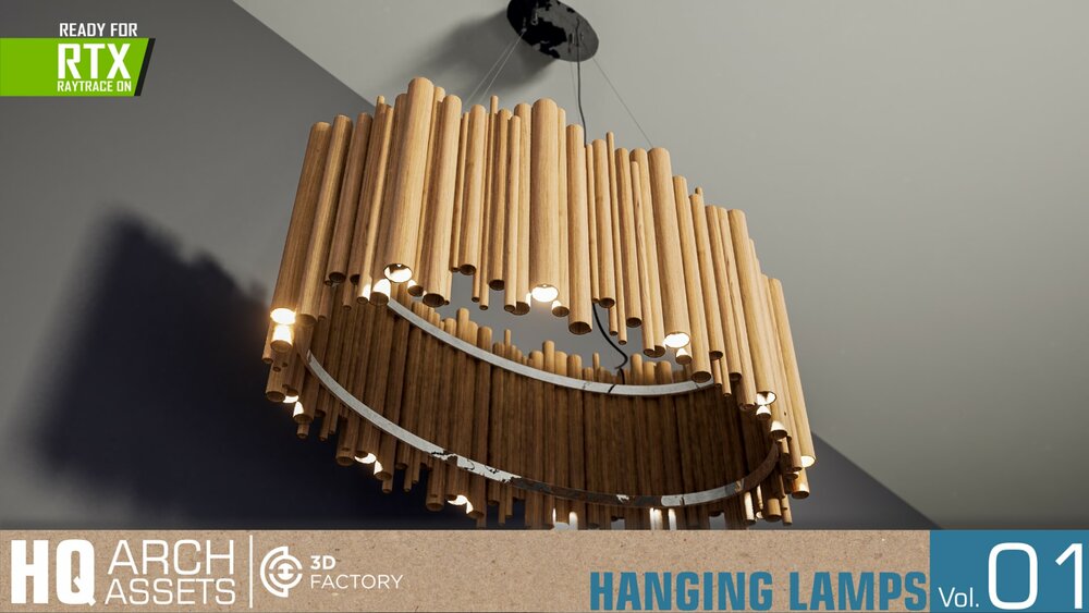 HQ Arch Assets / Hanging Lamps Vol.1 