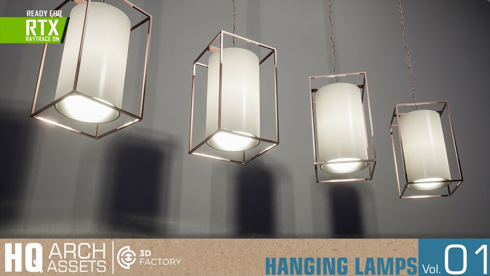 HQ Arch Assets / Hanging Lamps Vol.1 