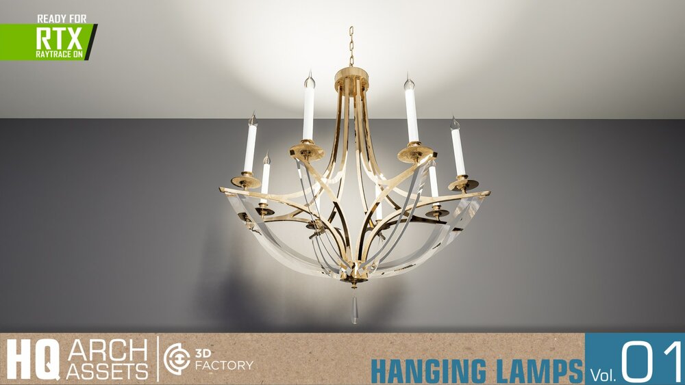 HQ Arch Assets / Hanging Lamps Vol.1 