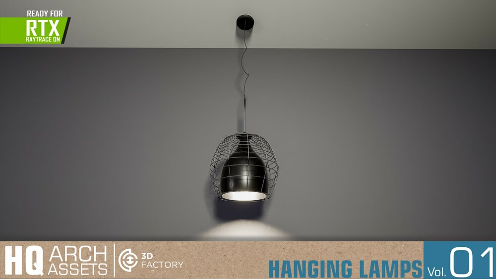 HQ Arch Assets / Hanging Lamps Vol.1 