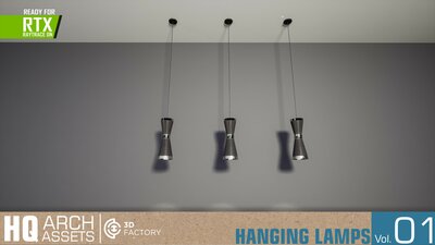 HQ Arch Assets / Hanging Lamps Vol.1 