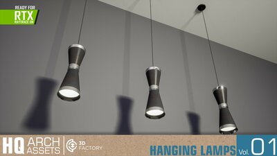 HQ Arch Assets / Hanging Lamps Vol.1 