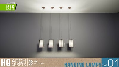 HQ Arch Assets / Hanging Lamps Vol.1 