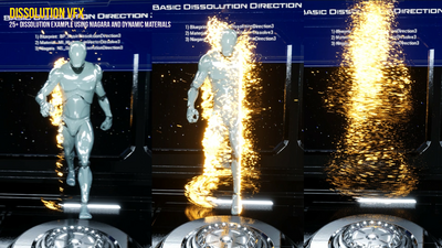 Dissolution VFX Pack using Niagara 