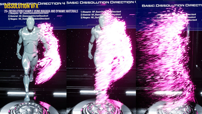 Dissolution VFX Pack using Niagara 