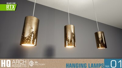 HQ Arch Assets / Hanging Lamps Vol.1 