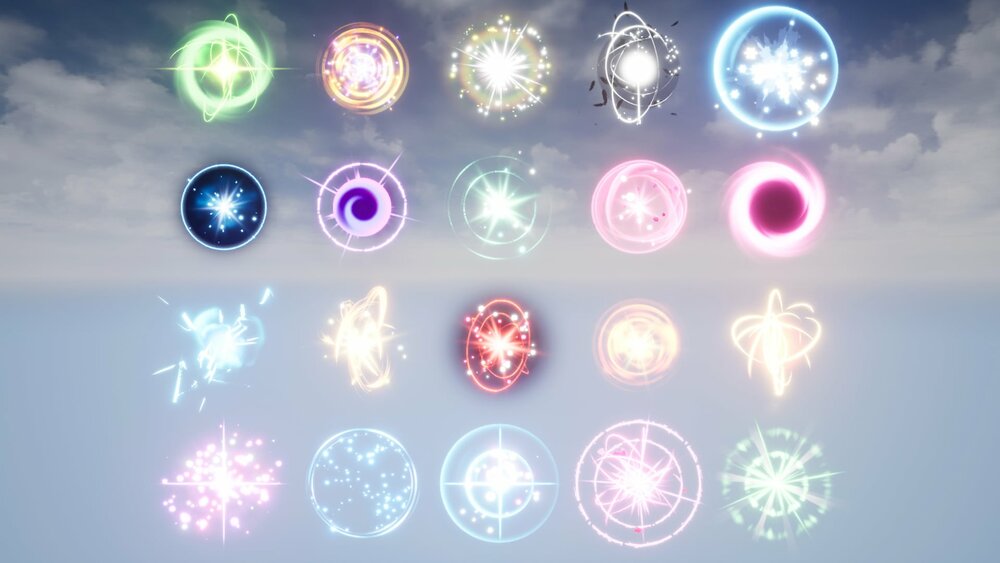 Glowing orbs pack 