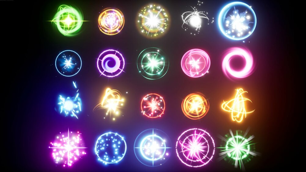 Glowing orbs pack 