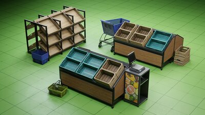 Grocery Store Furniture Pack Vol. 1 