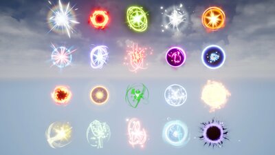 Glowing orbs pack 