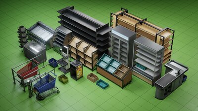 Grocery Store Furniture Pack Vol. 1 