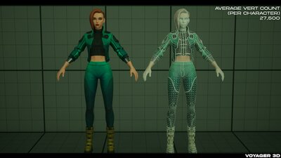 Stylized Cyberpunk Girl 