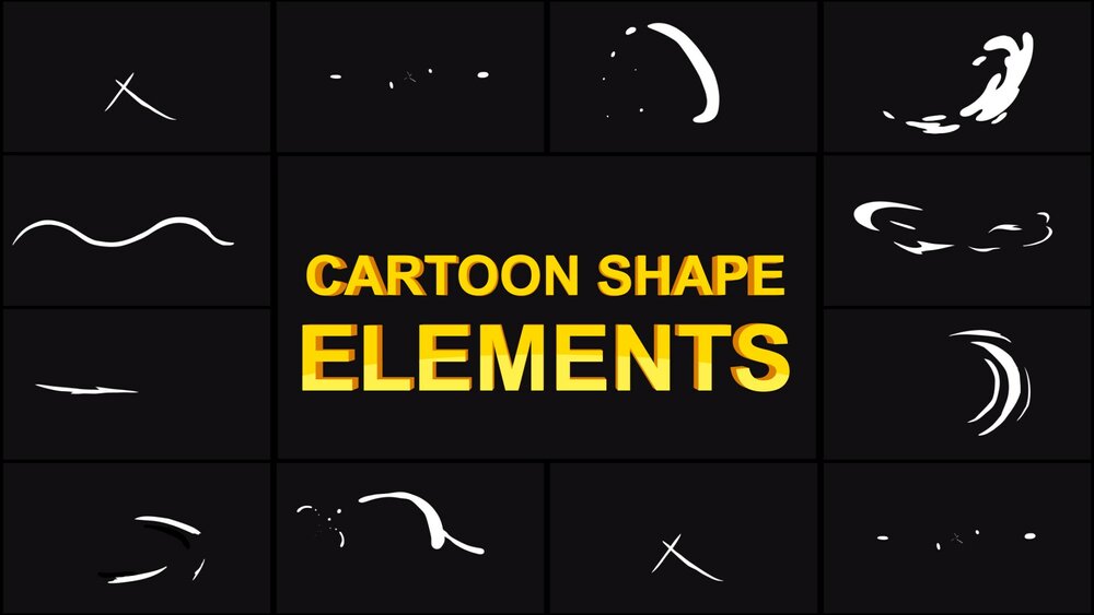 Cartoon Shape Elements 