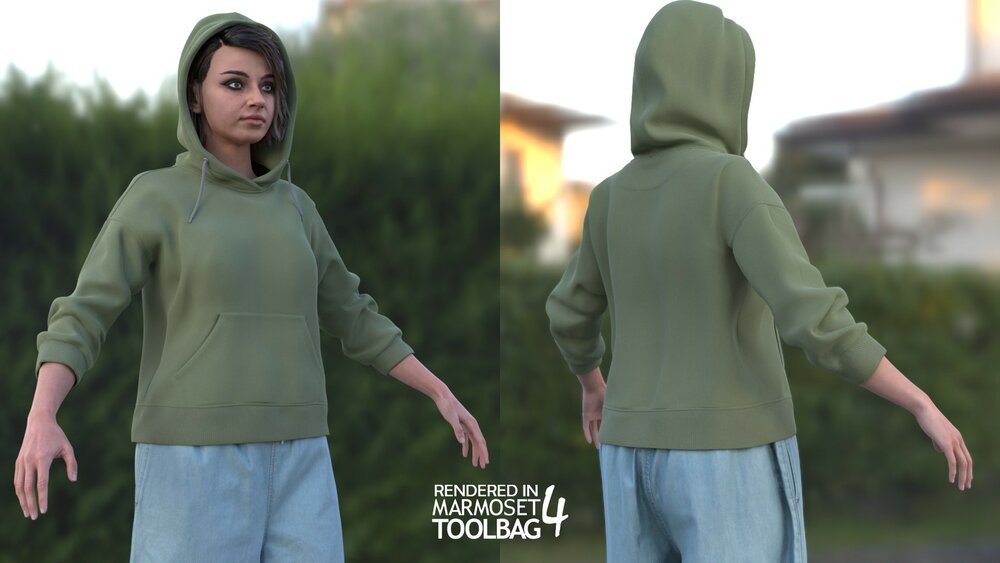 Woman - Casual Outfit 9 - Modular - Rigged 