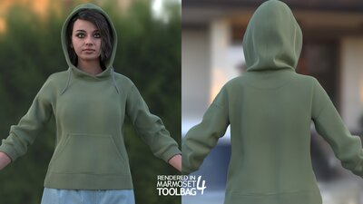 Woman - Casual Outfit 9 - Modular - Rigged 