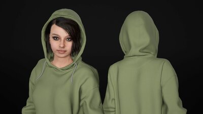 Woman - Casual Outfit 9 - Modular - Rigged 