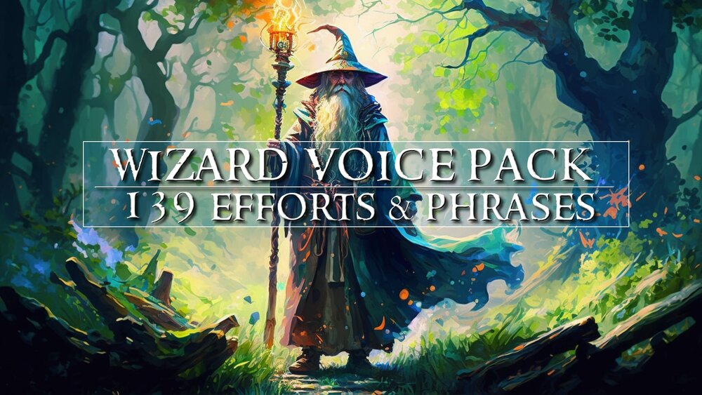 Wizard Voice Pack 139 Efforts and Phrases 