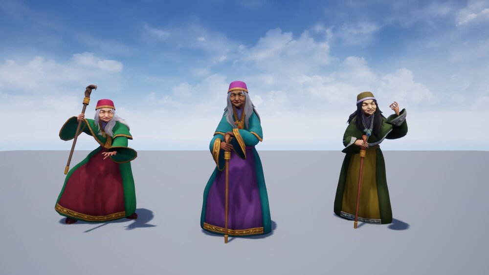 Stylized Fantasy Human NPC Pack 