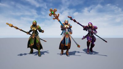 Stylized Fantasy Human NPC Pack 