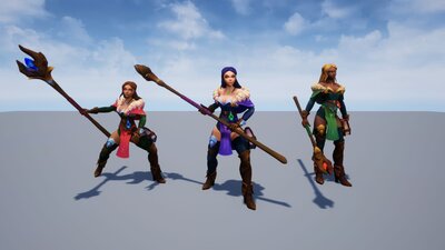 Stylized Fantasy Human NPC Pack 