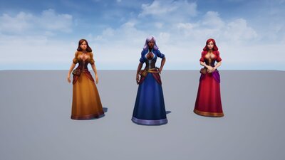 Stylized Fantasy Human NPC Pack 