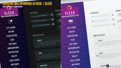 Multi Purpose UI (UMG) Pack - Sleek 