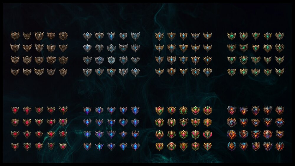 160 Game ranks icon/badges and 8 bonus frames 