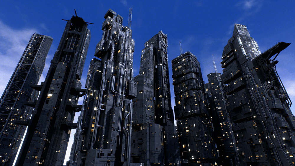 Scifi Cyberpunk Futuristic building Bundle 