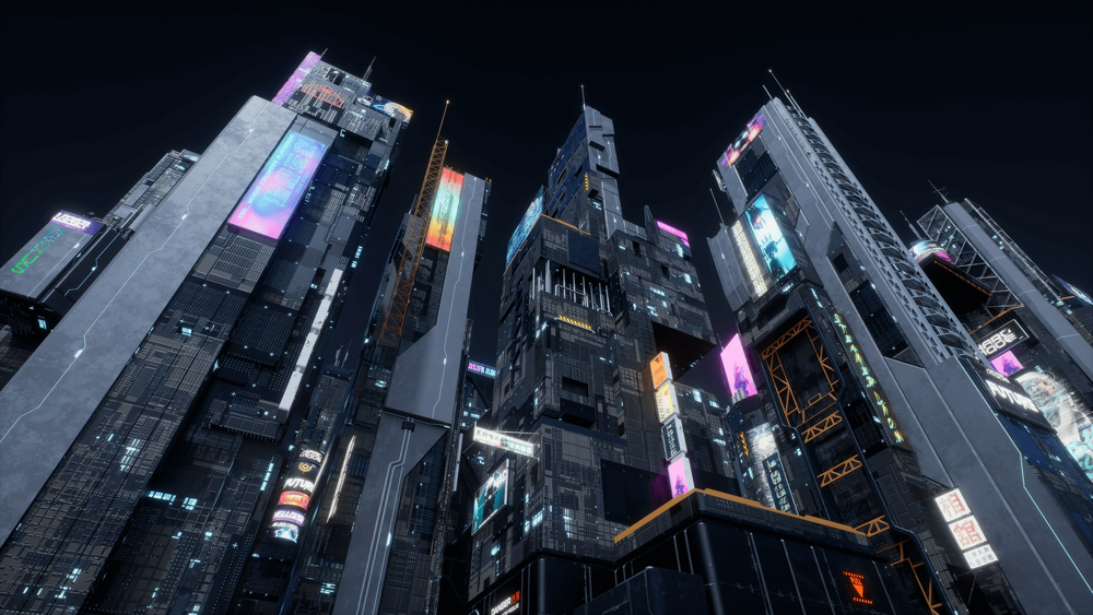 Scifi Cyberpunk Futuristic building Bundle 