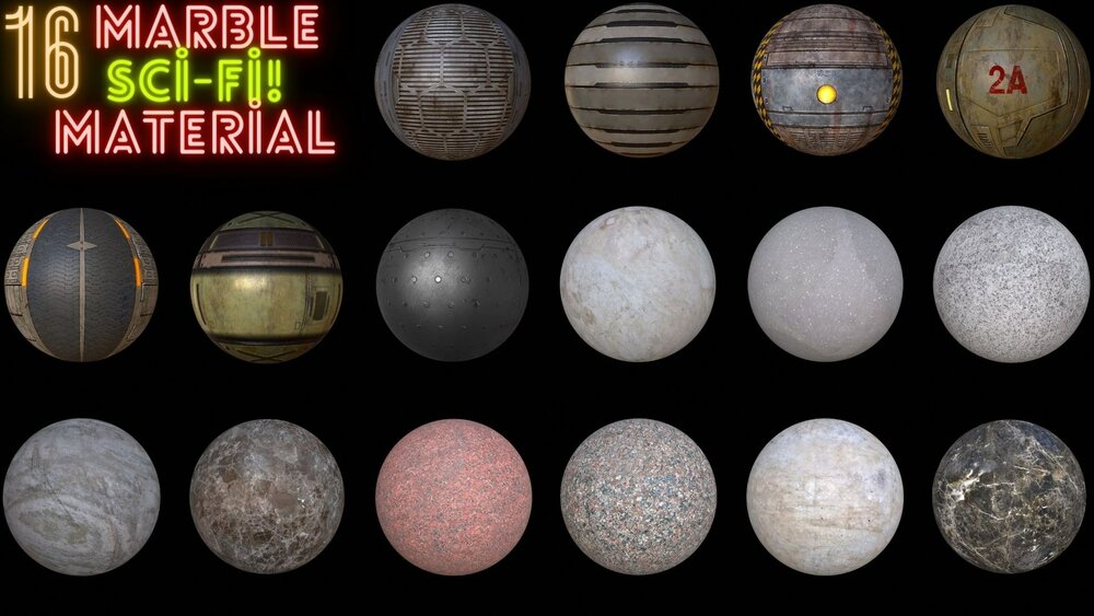 Marble_Sci_fi_Material_Pack 