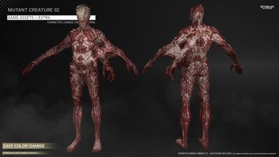 Mutant Creature 02 - Game Assets + Extra 