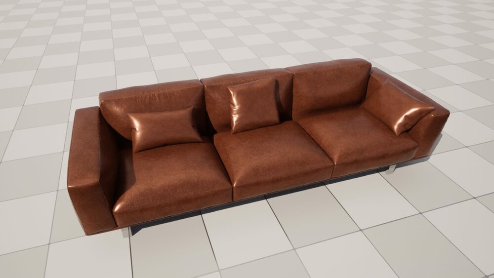 Realistic Sofa Col03 