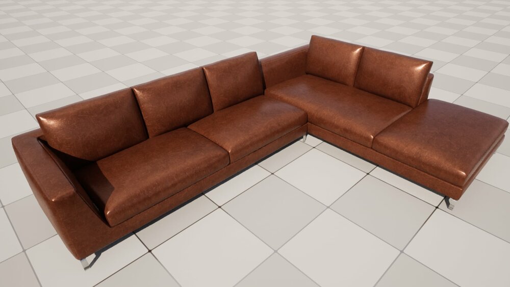 Realistic Sofa Col03 