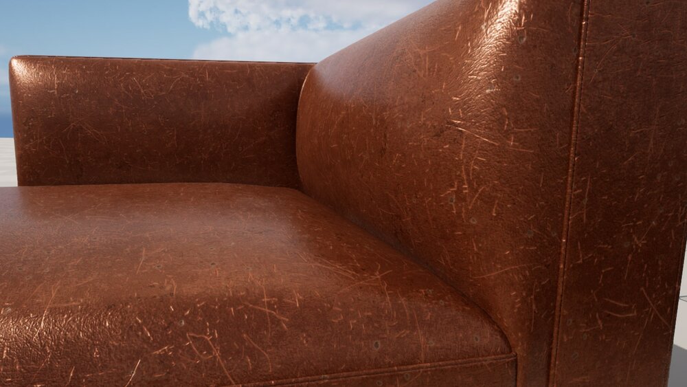 Realistic Sofa Col03 