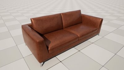 Realistic Sofa Col03 