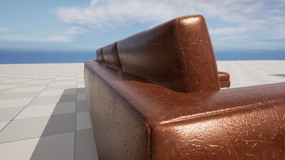 Realistic Sofa Col03 