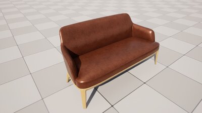 Realistic Sofa Col03 