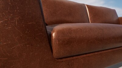 Realistic Sofa Col03 