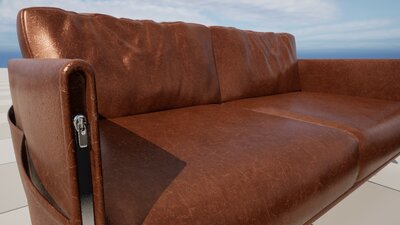 Realistic Sofa Col03 