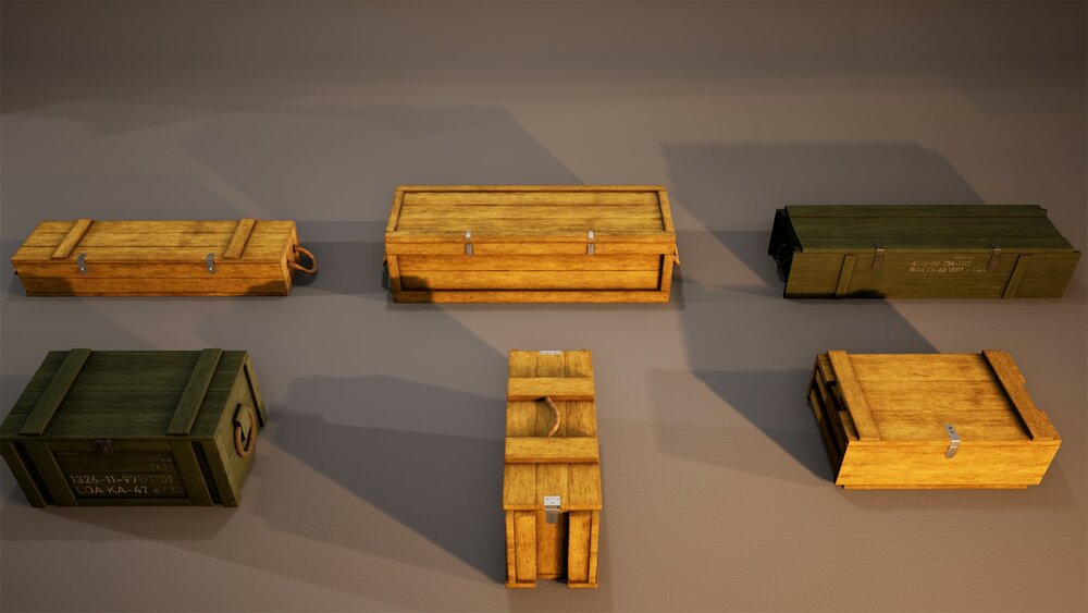 Openable Military Crates&Boxes 