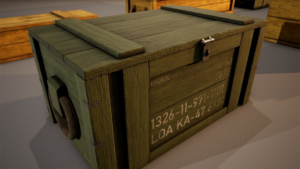 Openable Military Crates&Boxes 