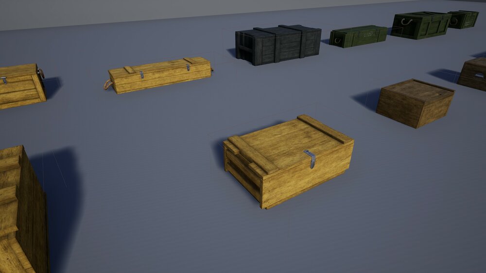 Openable Military Crates&Boxes 