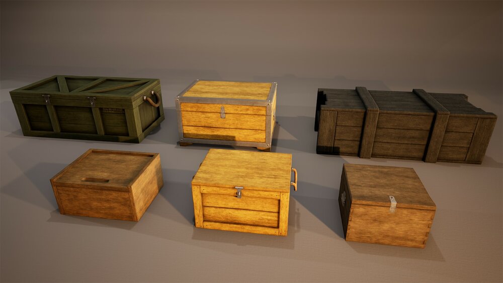 Openable Military Crates&Boxes 